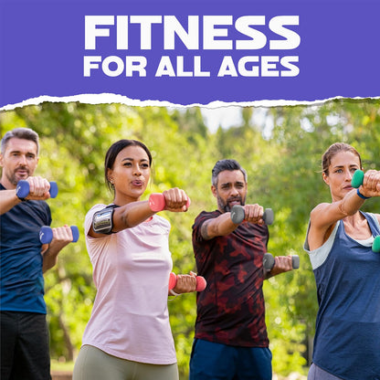 Yes4All Haltères en néoprène, poids et haltères, ensemble de poids, poids à main pour femmes, paire d'haltères, poids libres (violet – 9 kg)