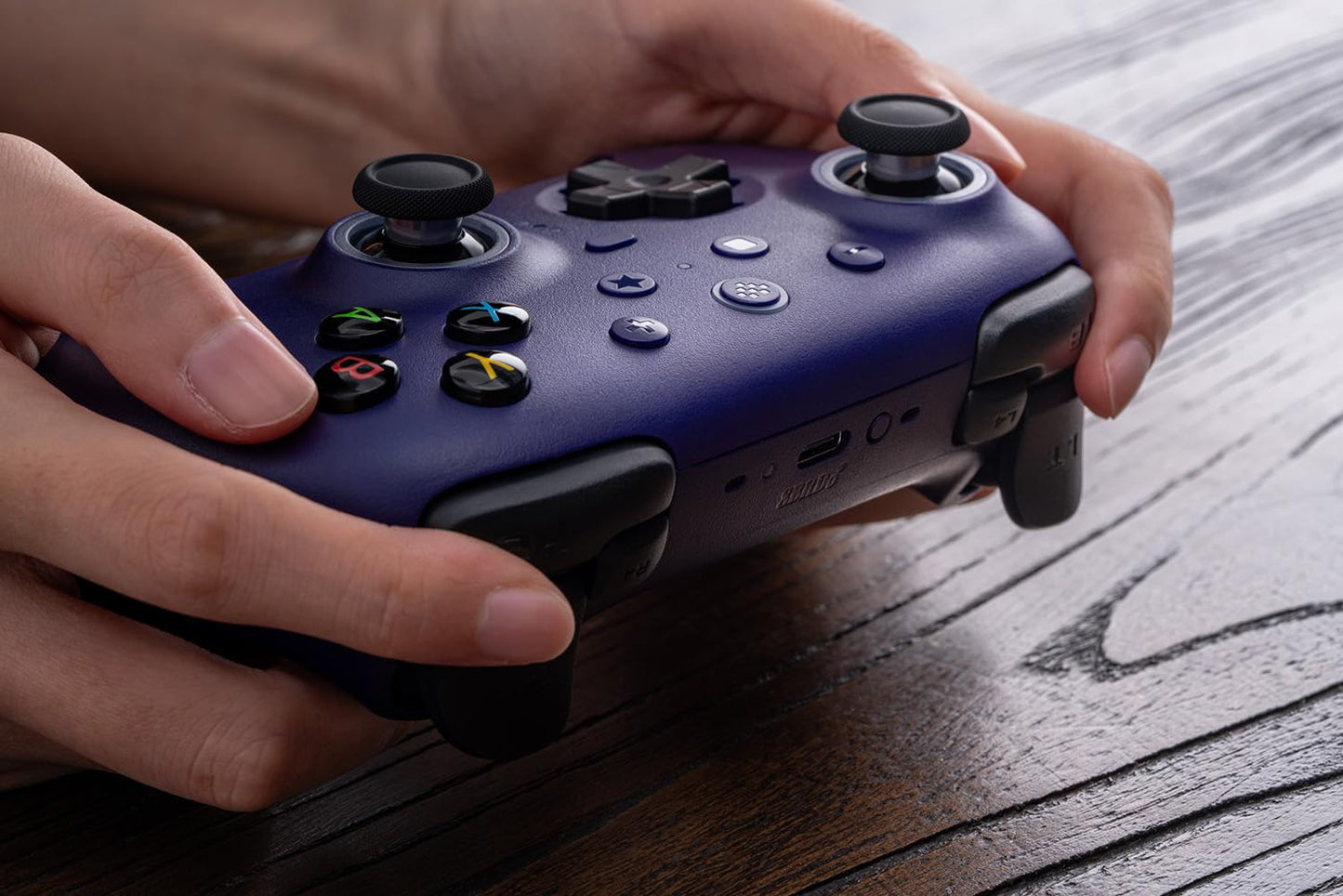 8BitDo Ultimate 2 Wireless Controller for Windows & Android, Gaming Controller with TMR Joysticks, Switchable Hall Effect/Tactile Triggers, RGB Fire Ring, 8Speed Wireless Tech, Purple