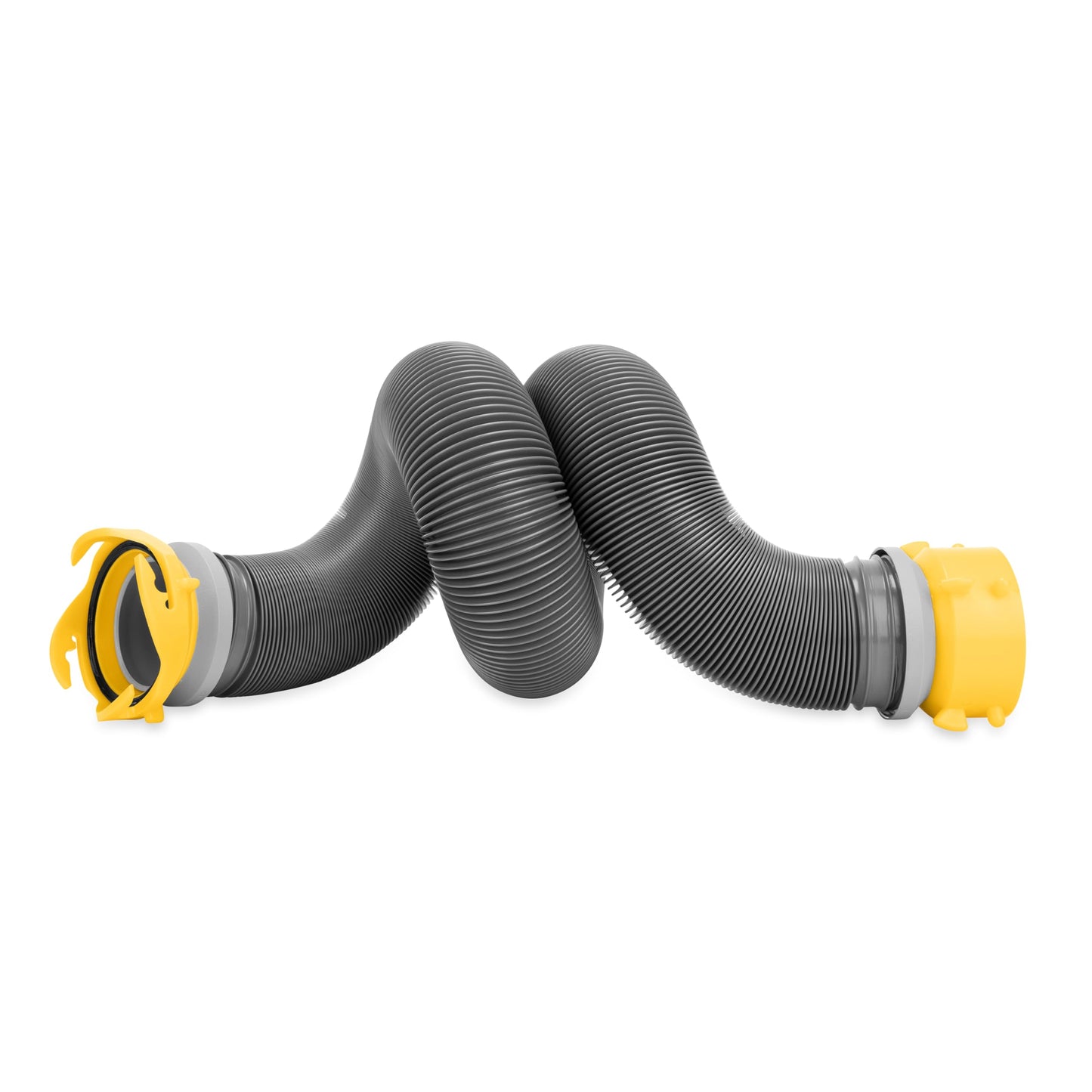 Camco 39665 Deluxe 10' Sewer Hose Extension - Heavy Duty Design with Swivel Fittings, Easy To Use and Compresses For Simple Storage, Storage Caps Included , Gray 🍁 All In One Marketplace Canada
