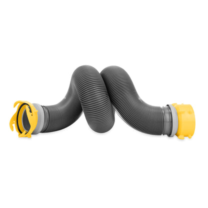 Camco 39665 Deluxe 10' Sewer Hose Extension - Heavy Duty Design with Swivel Fittings, Easy To Use and Compresses For Simple Storage, Storage Caps Included , Gray 🍁 All In One Marketplace Canada