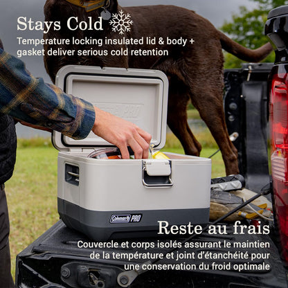 Coleman Pro 9-Quart Premium Hard Cooler Lunchbox, Heavy-Duty, Ultra-Light, Fully Insulated Lid & Body Stays Cold for Days, Great for Camping, Parties, Sports, Concerts, Lunches & More Coleman