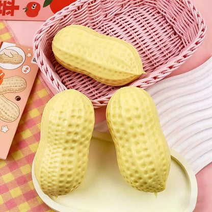 Peanut Squishies, Peanut Shape Stress Relief Ball Soft Squeeze Fidget, Soft Slow Rising Fidget Squeeze Soft Stress Relief Sensory Fidget for Adults Anxiety Relief Hand Relax for Office Desk Workers - Available at All In One Marketplace Canada