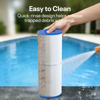 POOLPURE PLFPRB25-IN Hot Tub Filter Replace Unicel C-4326, Guardian 413-106, Filbur FC-2375, FC-2370, 3005845, 17-2327, 100586, 33521, 25392, 817-2500, 5X13 Drop in Spa Filter 2 Pack