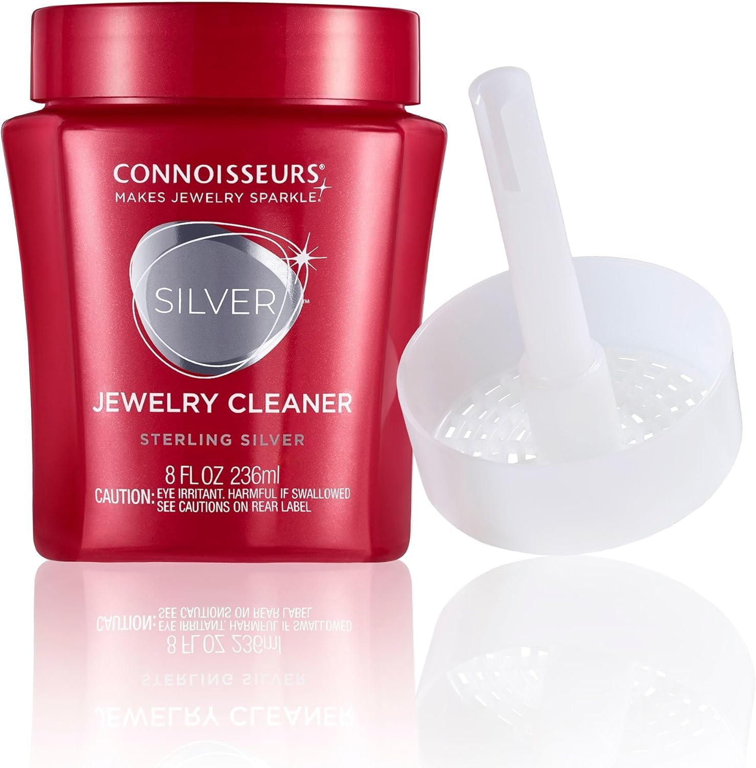 Connoisseurs Silver Jewelry Cleaner 8 oz Liquid Tarnish Remover for Sterling Silver Rings, Necklaces, Earrings & Bracelets Safe, Fast & Effective Silver Cleaning Solution - Available at All In One Marketplace Canada