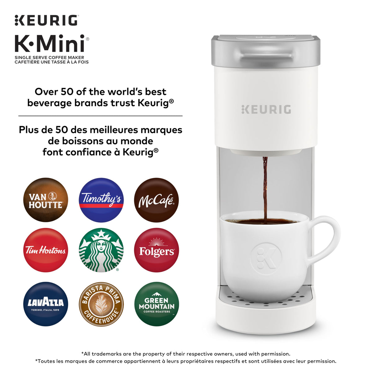 Keurig K-Mini Single Serve K-Cup Pod Coffee Maker, Featuring An Ultra-sleek Design, Warm Stone