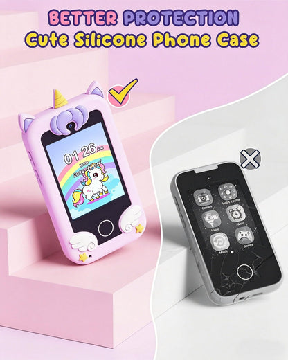 UCIDCI Kids Smart Phone Toys for Girls Ages 3-7 with Dual Camera - Kids Phone with Learning Games, Travel Toys with MP3 Music Player for Christmas, Birthday Gifts for 3 4 5 6 7 Year Old Boys 🍁 All In One Marketplace Canada