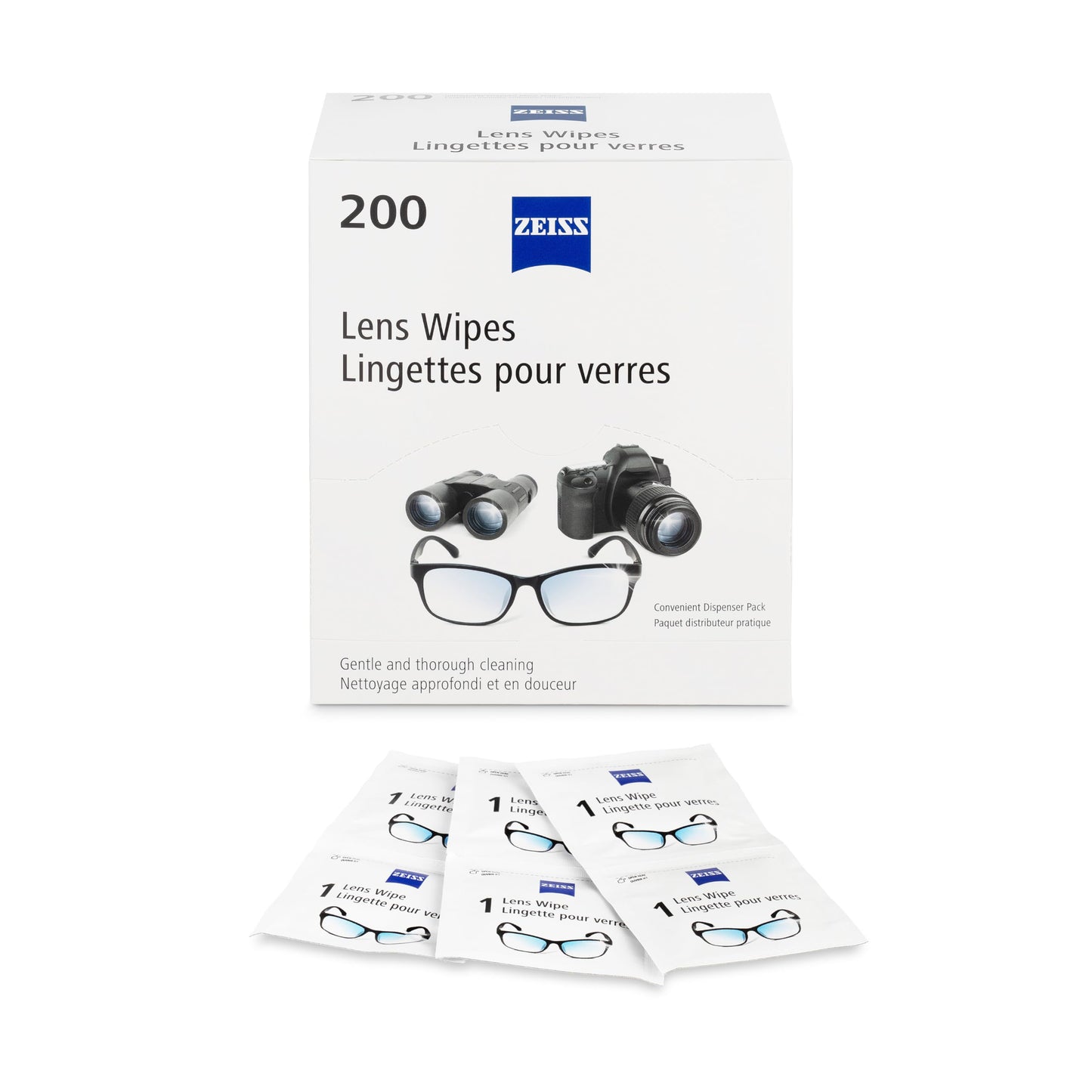ZEISS Pre-Moistened Lens Cleaning Wipes, 200 Count - Available at All In One Marketplace Canada