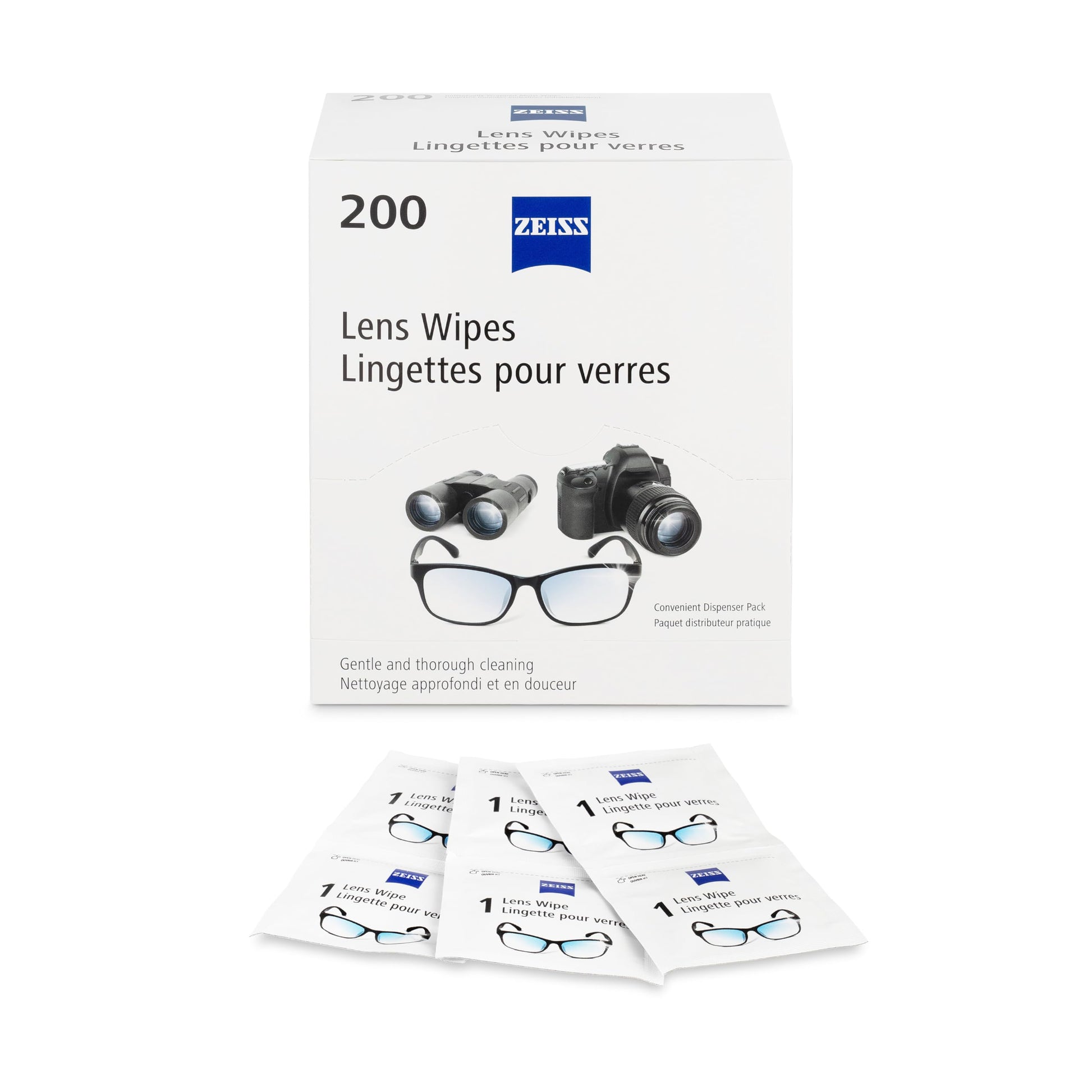 ZEISS Pre-Moistened Lens Cleaning Wipes, 200 Count - Available at All In One Marketplace Canada