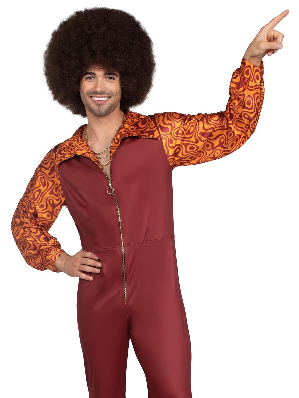 Costume de déguisement de disco pour homme Leg Avenue, costume d'Halloween pour femme, multicolore, petit