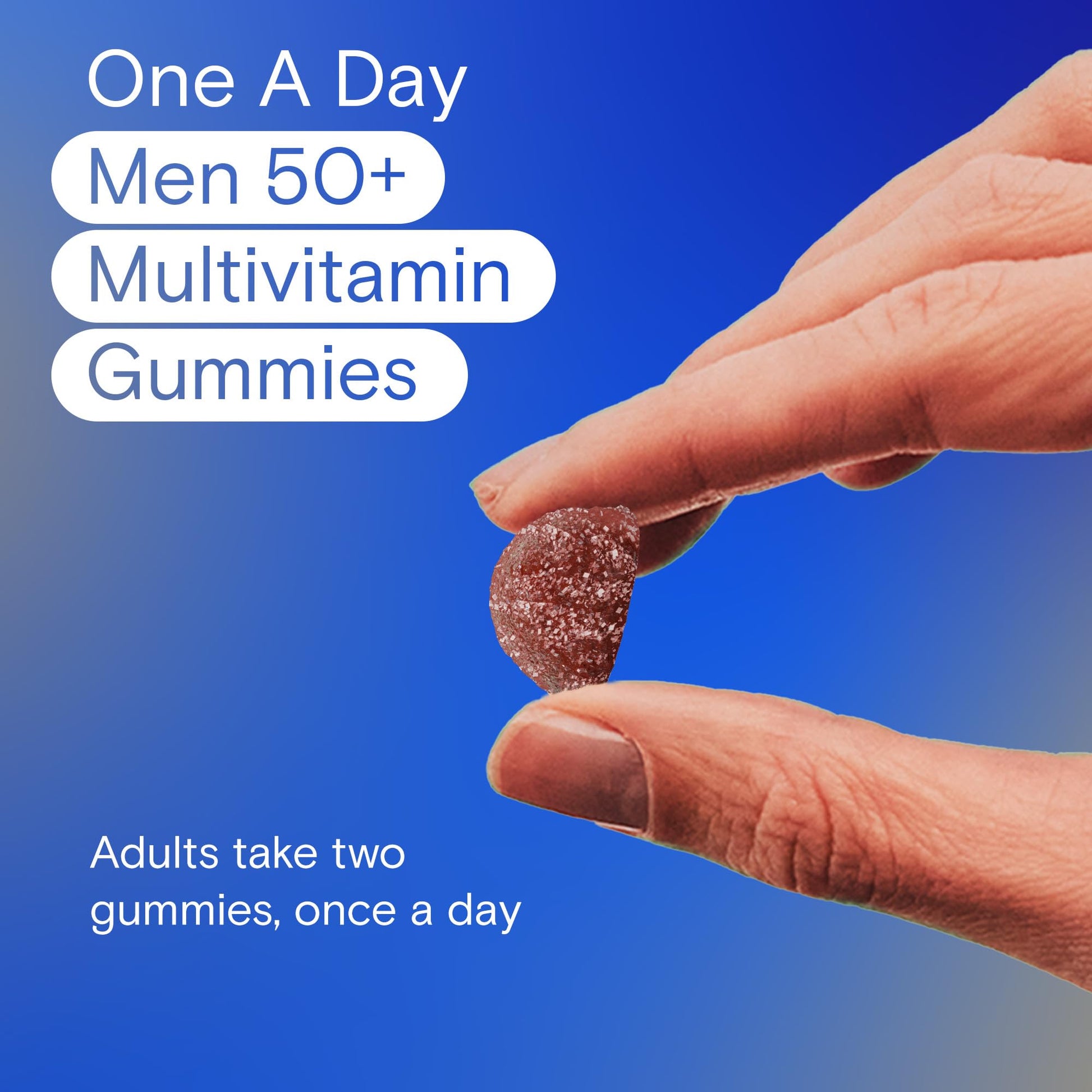 One A Day Men 50 Plus Multivitamin Gummies- Advanced Multivitamin Gummy with Brain Function & Immunity Support, Formulated with Vitamins & Minerals for Men 50+, 130 Gummies - Available at All In One Marketplace Canada