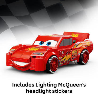 LEGO Speed Champions Lightning McQueen Toy - Disney Pixar Cars Building Blocks for Kids, Boys & Girls, Ages 9+ - Pretend Play Race Car & Bedroom Shelf Display - 77255 - Available at All In One Marketplace Canada