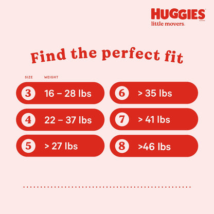Disposable Baby Diapers Size 4 - Huggies Little Movers, 120ct, Mega Colossal Pack