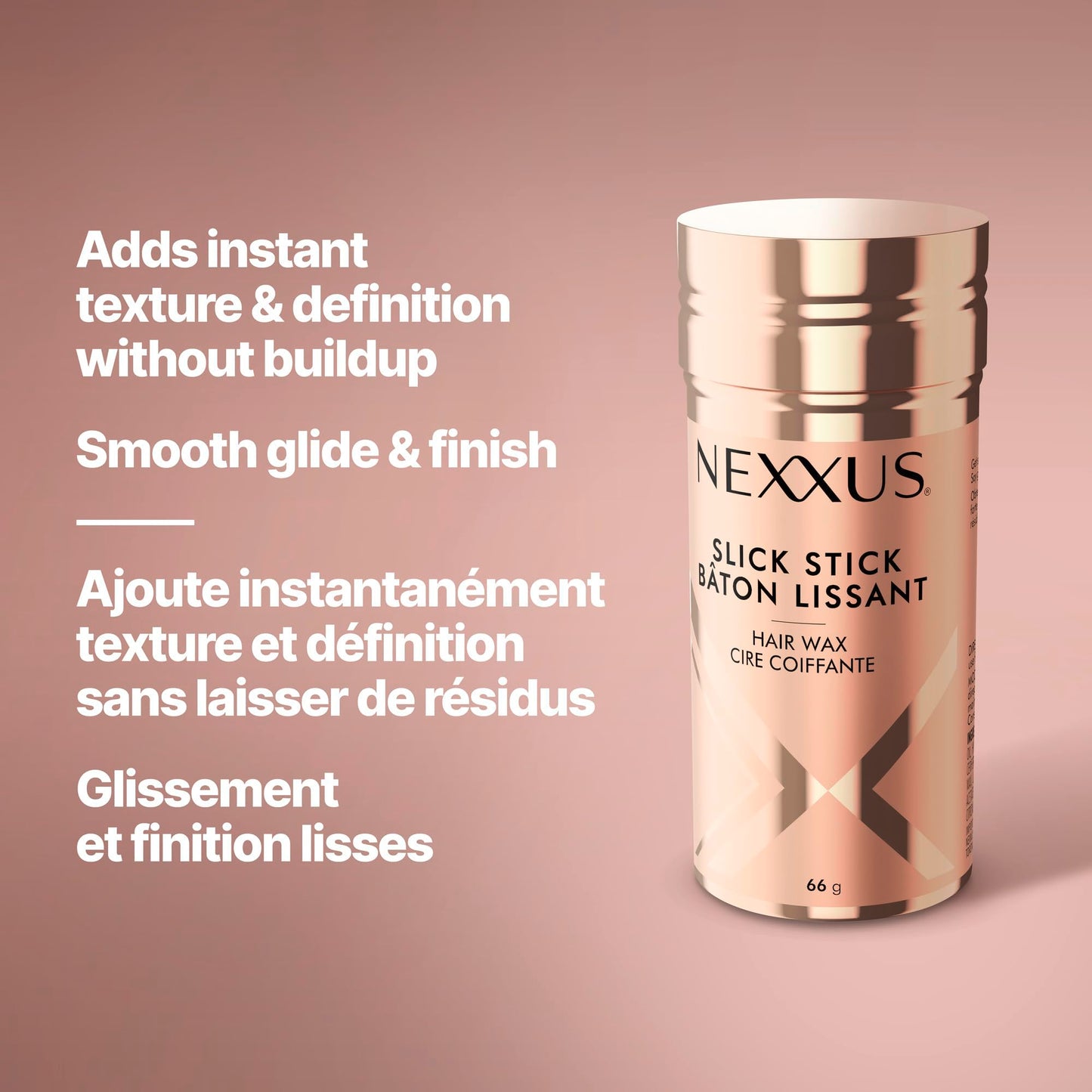 Nexxus Slick Stick Hair Wax 72H Humidity Shield 48H Frizz Control, 66g Nexxus