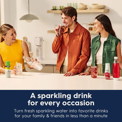 SodaStream Terra Sparkling Water Maker Bundle (White), with CO2, DWS Bottle, and Bubly Drops Flavors Sodastream