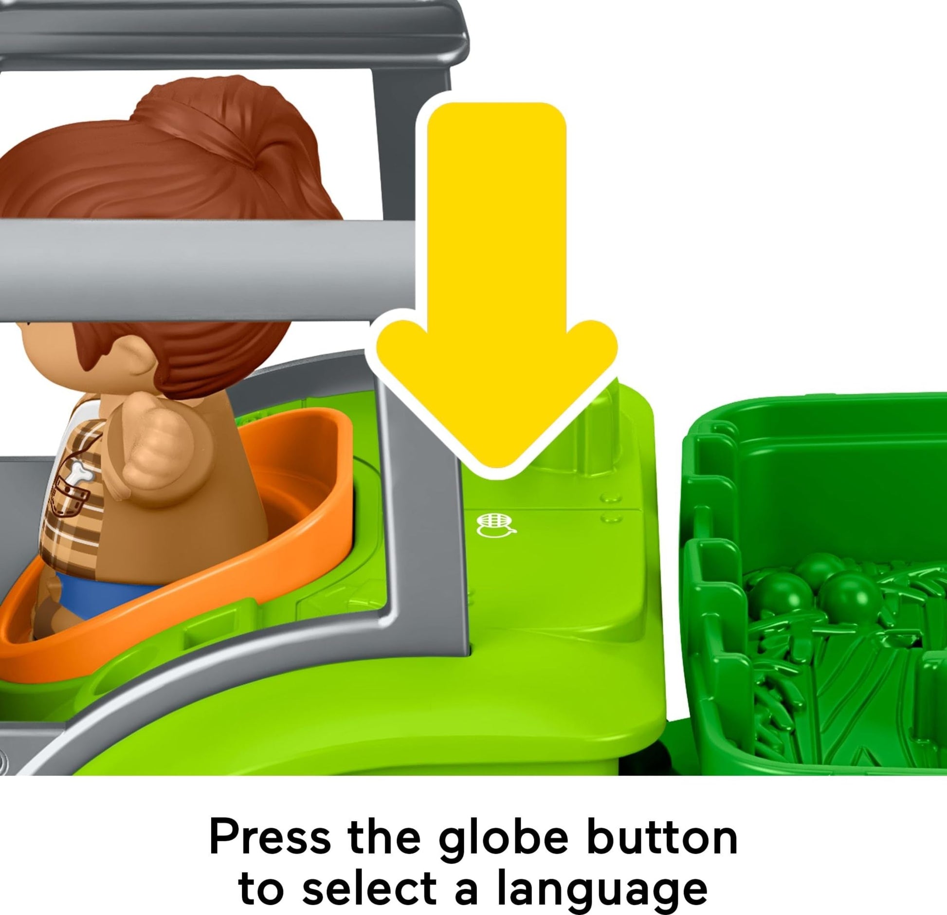 Fisher-Price Little People Push & Play Tractor, Multilanguage Fisher-Price