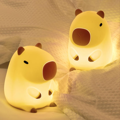FULLOSUN Capybara Night Light for Kids, Soft Silicone Touch Lamp with Dim 🍁 All In One Marketplace Canada