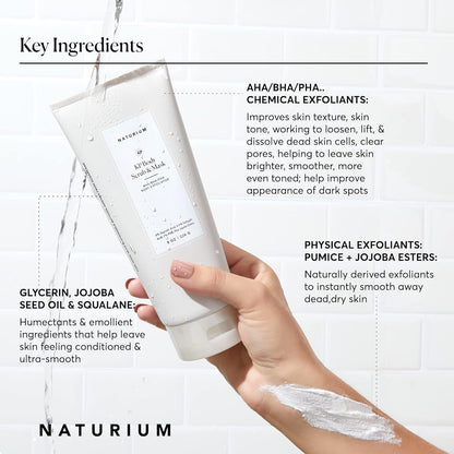 Naturium KP Body Scrub & Mask | Exfoliant for Rough and Bumpy Skin, With AHA, BHA & PHA | 8 OZ / 226 g - Available at All In One Marketplace Canada