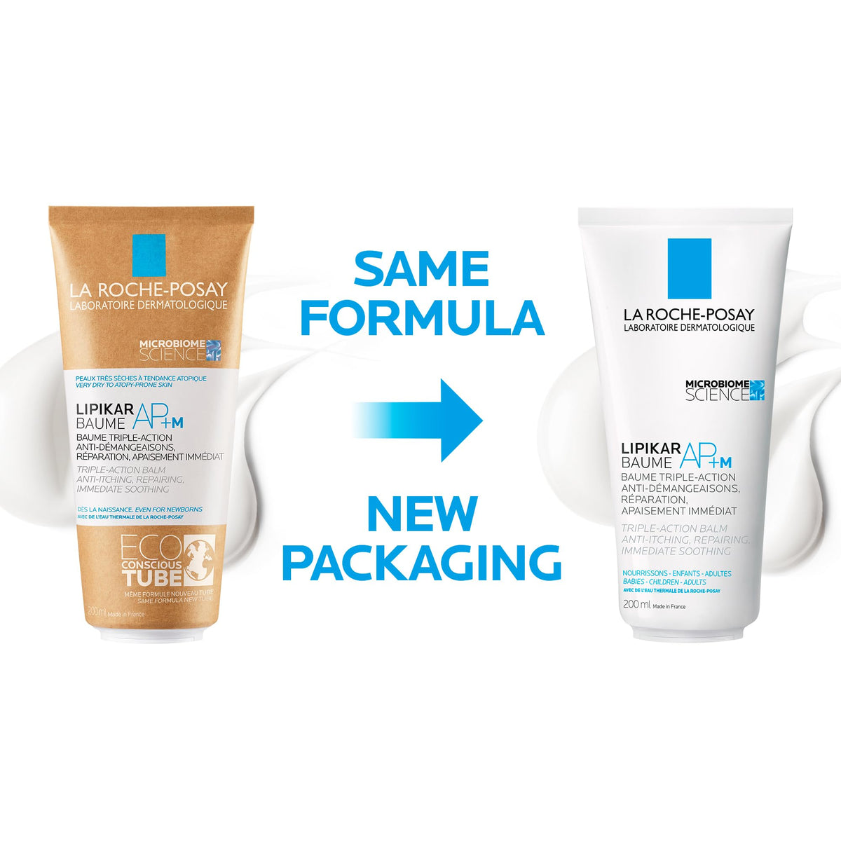 La Roche Posay Body Lotion, Lipikar Balm AP+M Body Cream with Shea Butter & Niacinamide for Women, Men, & Children. Suitable for Dry to Eczema-Prone, Sensitive Skin, Anti-Itch Skin Relief, 200mL