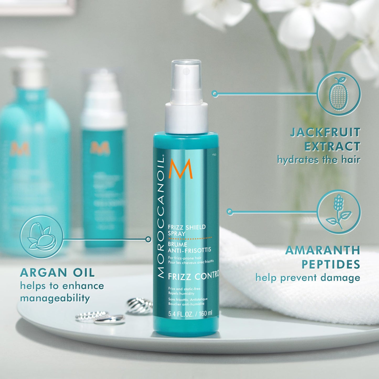 Moroccanoil Frizz Shield Styling Spray, 5.4 Fl. Oz. - Available at All In One Marketplace Canada