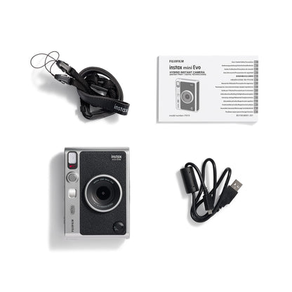Fujifilm INSTAX Mini Evo Hybrid Instant Camera - Black