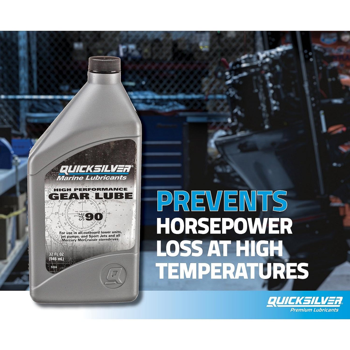 Quicksilver 92-858064Q01 High Performance Gear Lube Quicksilver