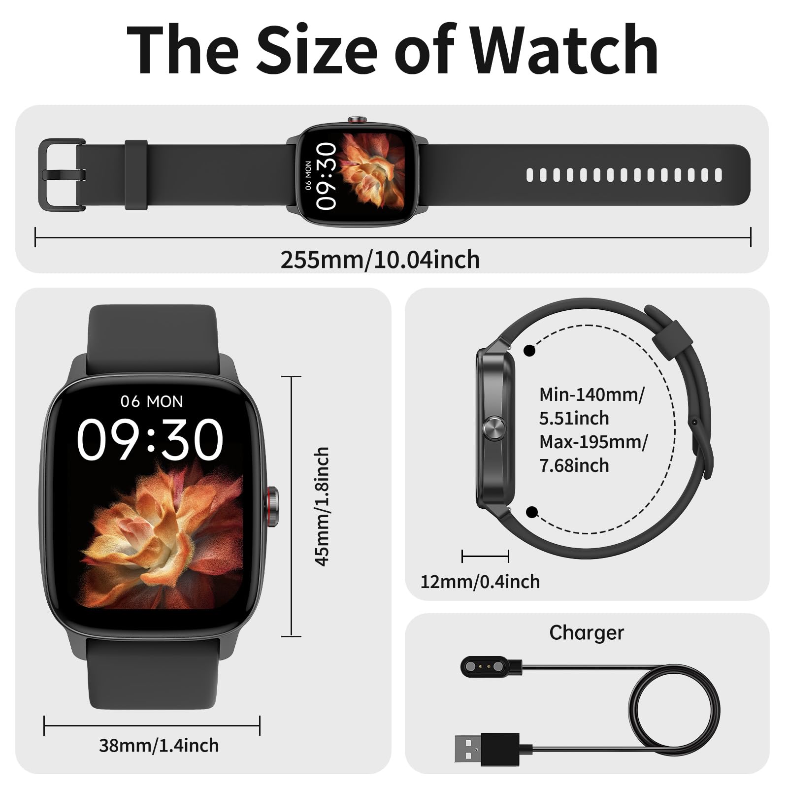 Smart Watch for Men Women, Bluetooth Call Smartwatch with AI Voice, 1.85" HD Fitness Watch, Heart Rate/Steps/Sleep Monitor, 100+ Sports Modes, IP68 Waterproof Watch for Android iOS - Available at All In One Marketplace Canada
