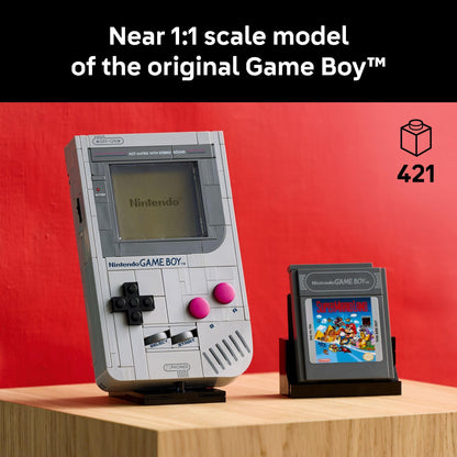 LEGO Super Mario Game Boy - Retro Building Sets for Adults, Ages 18+ - Gifts for Birthdays - Collectible Model with Game Paks and Display Stand - 72046 LEGO