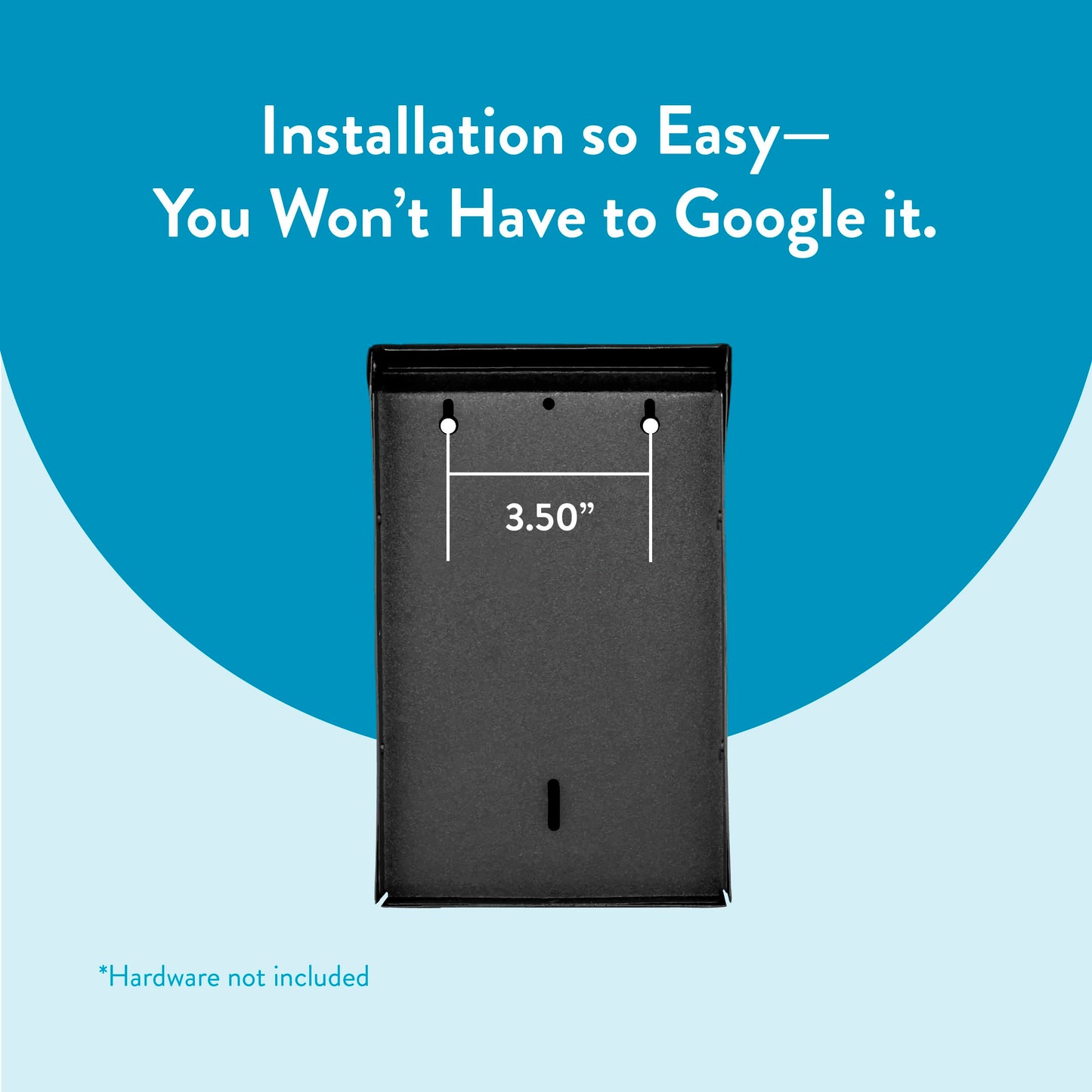 Architectural Mailboxes Modern Heritage Wall Mount Mailbox, Black, Small ARCHITECTURAL MAILBOXES
