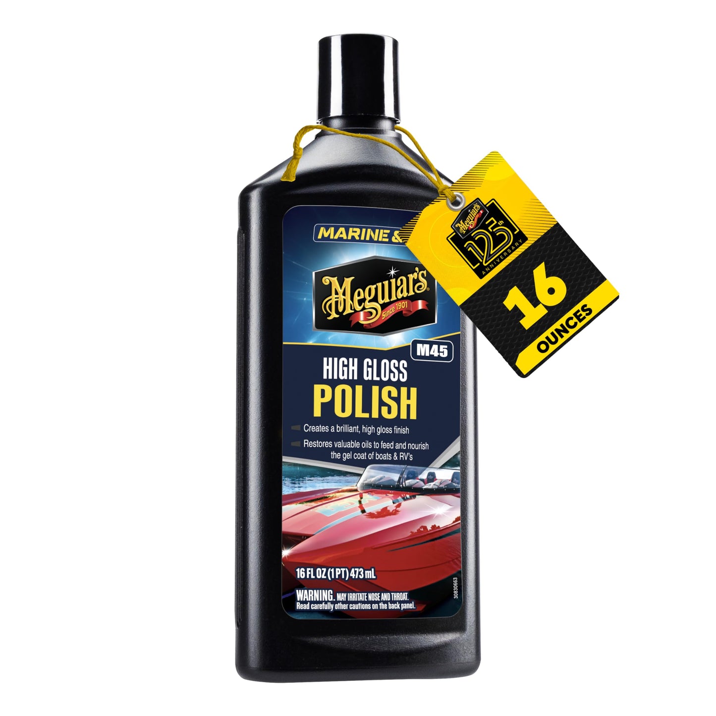Meguiar's M4516 Marine/RV Polish & Gloss Enhancer -16 Oz Bottle
