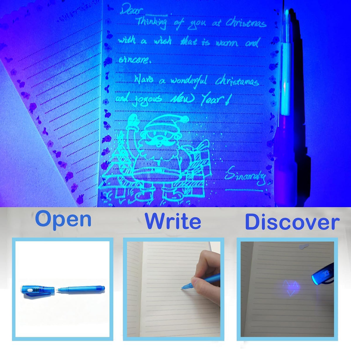 Invisible Ink Pens for Kids Party Favors,12pcs Magic Spy Pens with UV Light 🍁 All In One Marketplace Canada