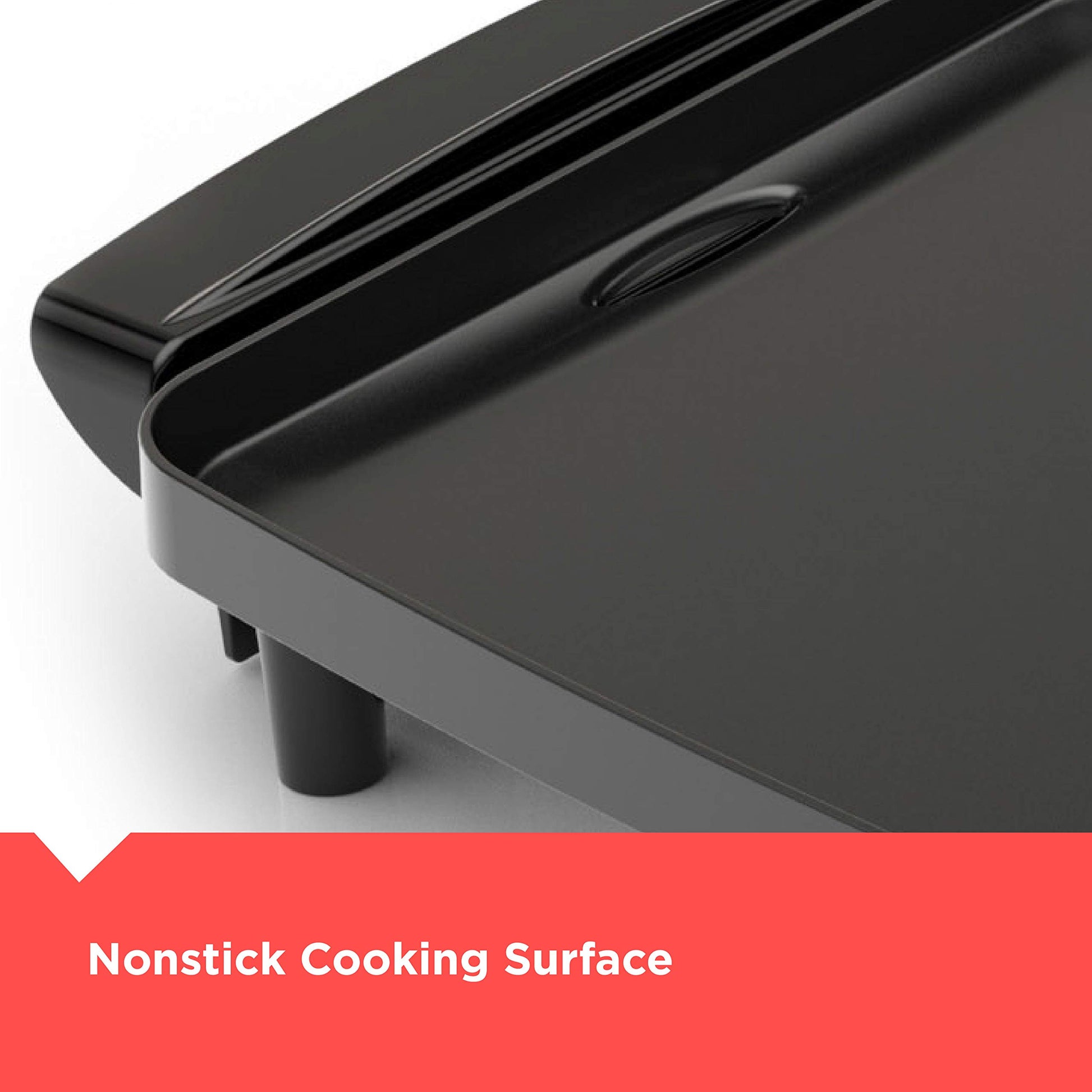 BLACK+DECKER Electric Griddle with Removable Temperature Probe, Indoor Grill, Pancake Griddle, Black, GD1810BC - Available at All In One Marketplace Canada
