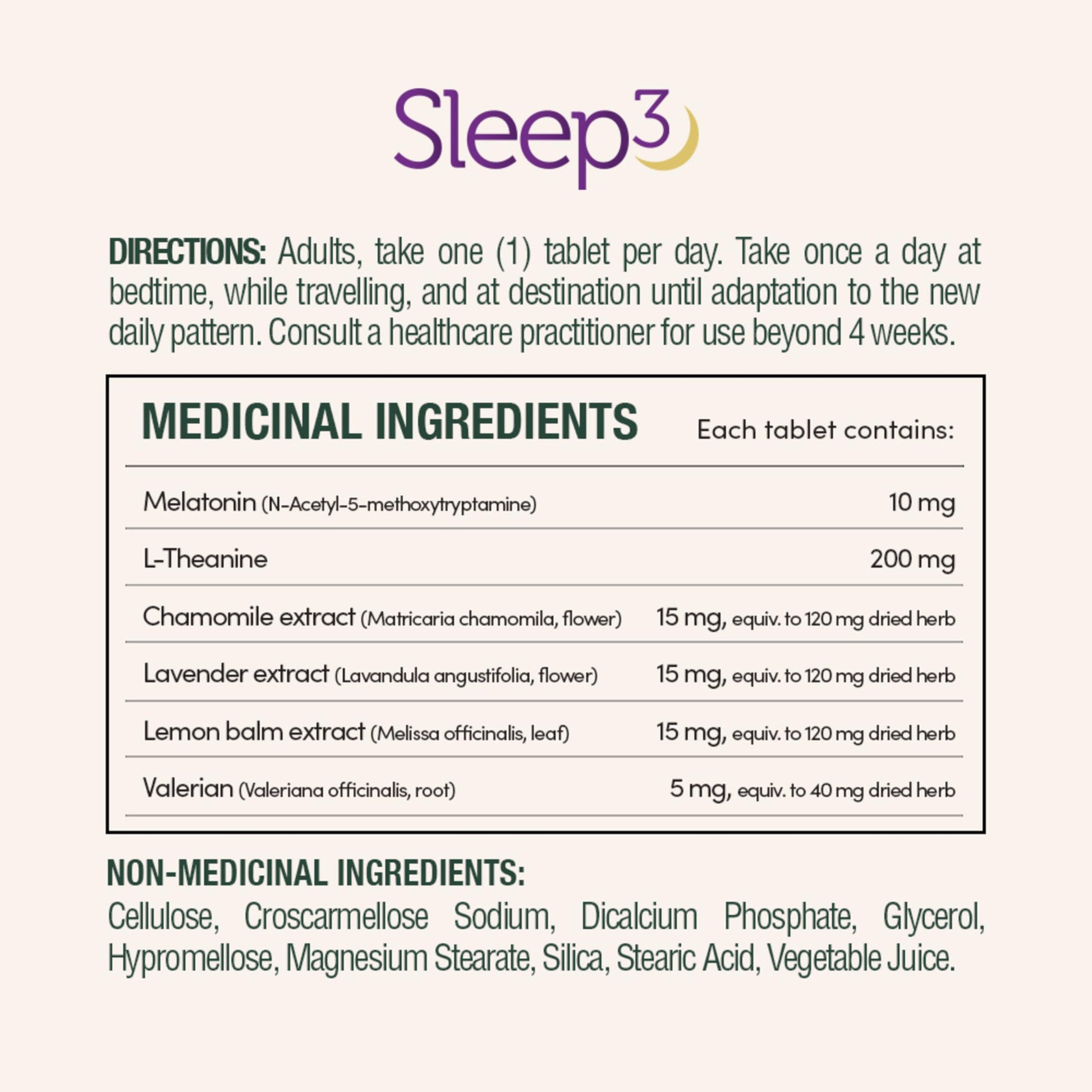 NATURE'S BOUNTY Sleep 3, Triplayer Technology, Melatonin, L-Theanine & Herbal Blend, 50 g - Available at All In One Marketplace Canada