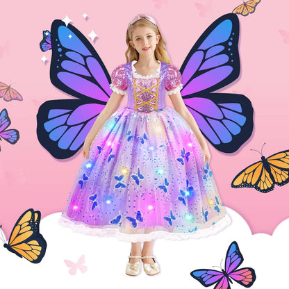 Meland Princess Dress Up for Girls 3-10, Light Up Costume for Girls Gift 🍁 All In One Marketplace Canada