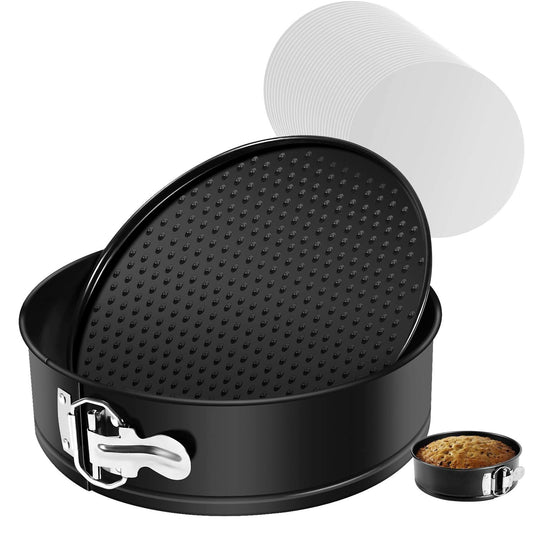 Springform Pan, 9 Inch Springform Pan Nonstick Leakproof Cake Pan Cheesecake Pan with 50 Pcs Parchment Paper Liners - Fits 6 Qt 8 Qt Pressure Cooker 🍁 All In One Marketplace Canada