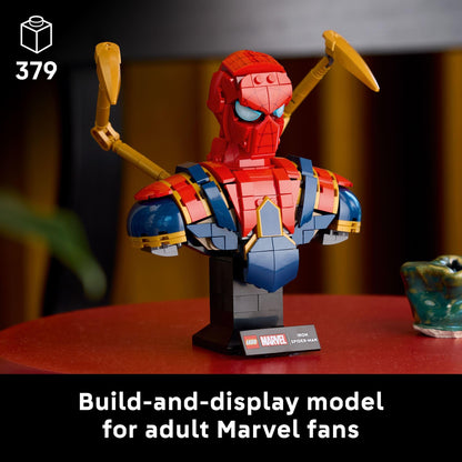 LEGO Marvel Iron Spider-Man Bust Collectible - Building Kit for Adults, Ages 18+ - Includes Iron Spider-Man Minifigure - Collectible Model for Super Hero Fans - Gift for Men and Women - 76326 🍁 All In One Marketplace Canada