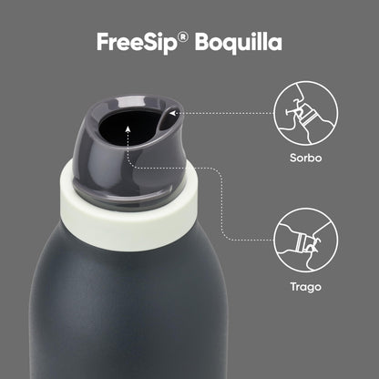 Owala FreeSip Twist Insulated Stainless Steel Water Bottle with Straw for Sports and Travel, BPA-Free, 24-oz, Blue/Grey (Foggy Tide) 🍁 All In One Marketplace Canada