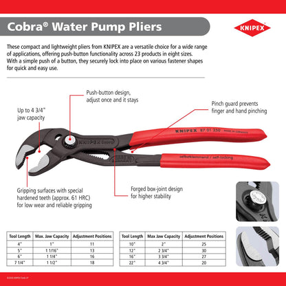 Knipex 87 01 125 Cobra Pliers