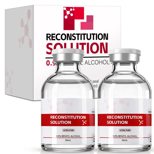 Reconstitution Solution in Premium Glass Vials 30 ML 2 Pack,Triple Sealed