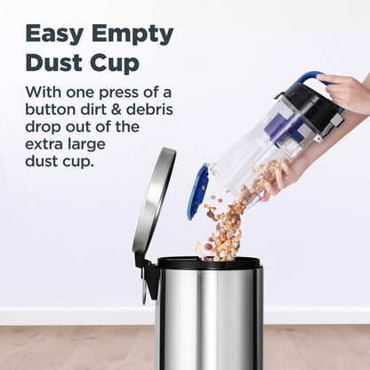 Eureka Powerful Bagless Upright Vacuum Cleaners Compact for Home Pets, Airspeed Ultra Lightweight Household Vacuum Cleaner for Carpet and Hard Floor, NEU101C, Ocean Blue EUREKA
