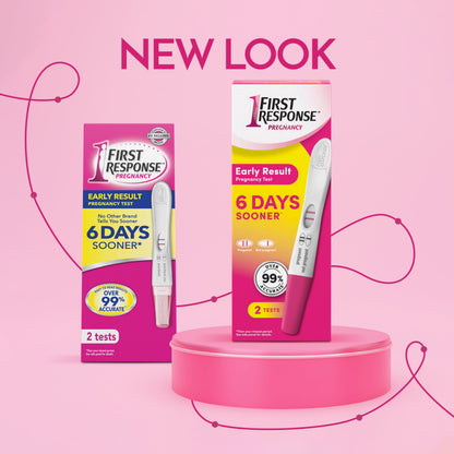 First Response Early Result - Pregnancy Test Kit - Detect Pregnancy 6 Days Sooner Than Your Missed Period - Over 99% Accurate - Analog (2 Count)