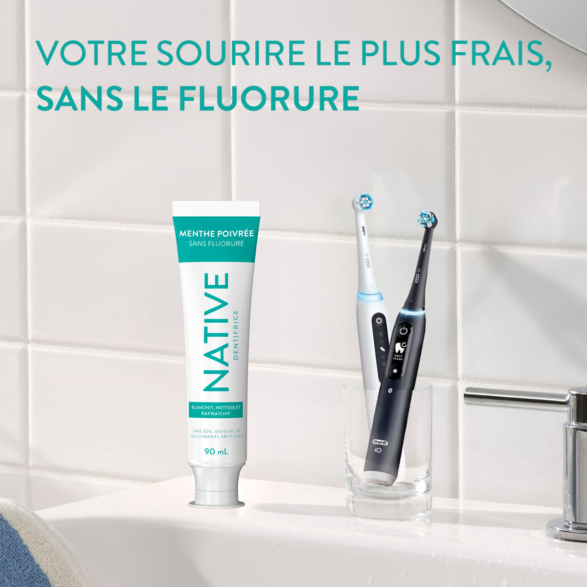 Native Fluoride Free Toothpaste, Peppermint Flavor, 90mL 3 Pack 🍁 All In One Marketplace Canada