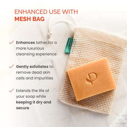 PLANTIFIQUE Turmeric & Kojic Acid Soap for Hyperpigmentation, Lab Tested - 4 Bars with Mesh Net - Face & Body Wash with Hyaluronic Acid, Collagen, Vitamin C - 320g / 11.28 oz