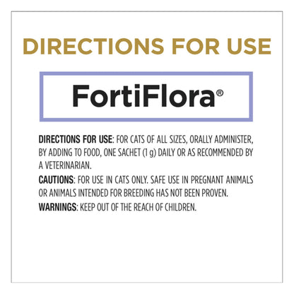 Purina Pro Plan Veterinary Supplements Fortiflora Powdered Cat Probiotics - 30 g sachets (Pack of 30)