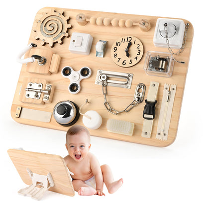Potatomato Montessori Large Busy Board, Wooden Sensory Toys for Children 🍁 All In One Marketplace Canada