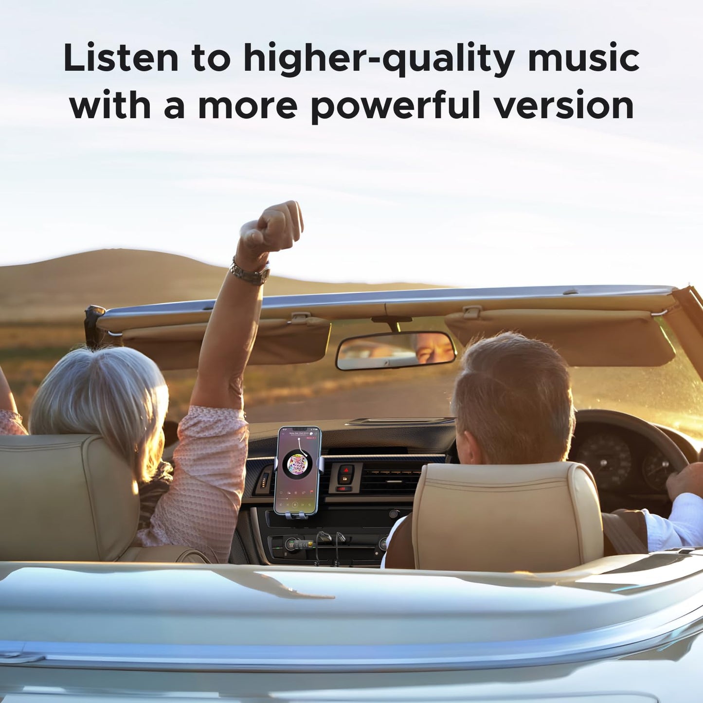 UGREEN Aux to Bluetooth 6.0 Car Adapter with LDAC, 3.5mm Aux Adapter for Auto Built-in Microphone, Car Bluetooth Audio Receiver for Hands-Free Calls Compatible with Car Speaker & Home Audio