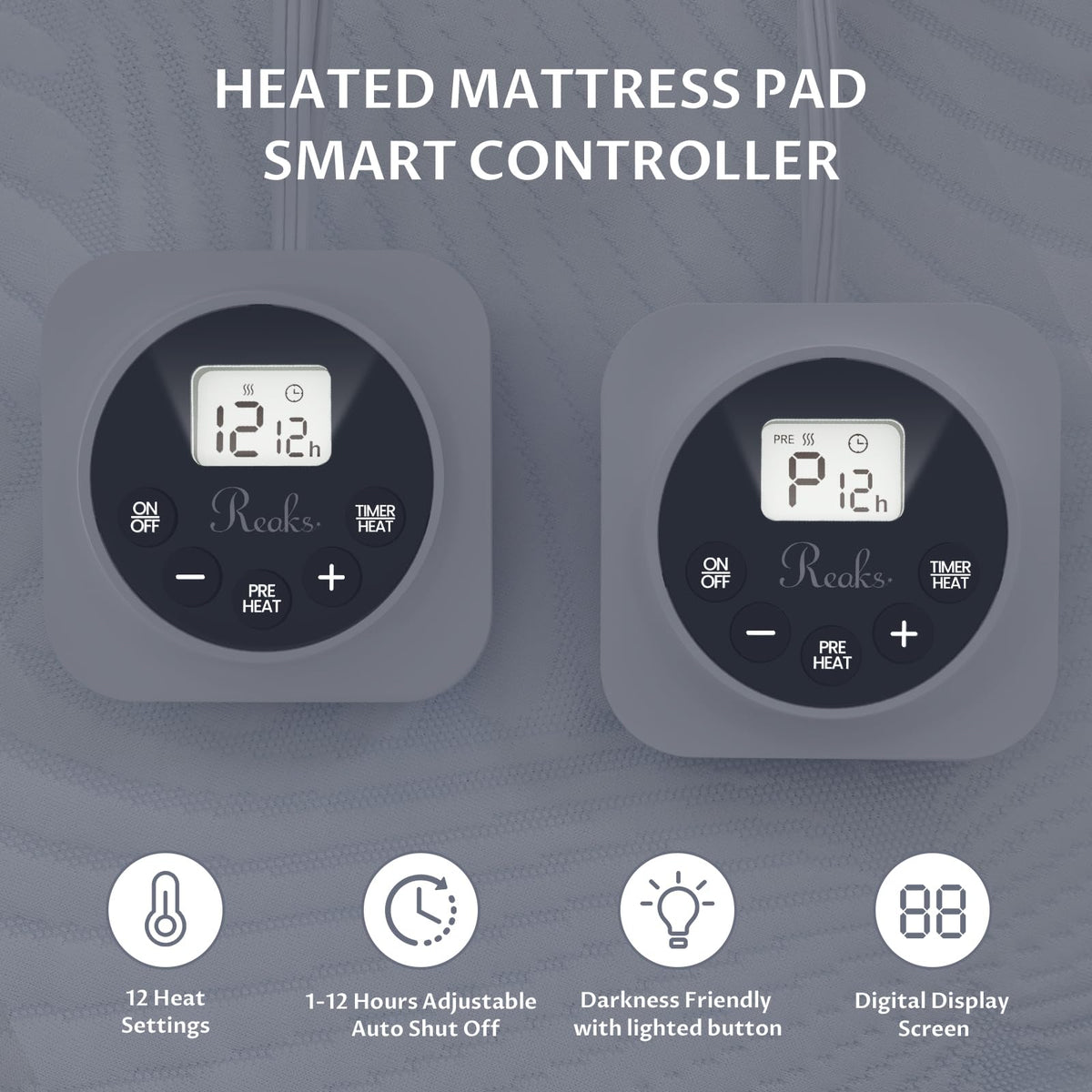 Heated Mattress Pad Queen, 3D Air Fabric, Preheat & Memory for Cold Winter 🍁 All In One Marketplace Canada
