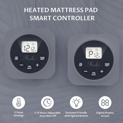 Heated Mattress Pad Queen, 3D Air Fabric, Preheat & Memory for Cold Winter 🍁 All In One Marketplace Canada
