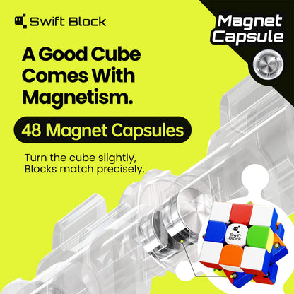 Swift Block 355S Speed Cube 3x3 Magnetic 55mm Small Size for Kids Beginners 🍁 All In One Marketplace Canada