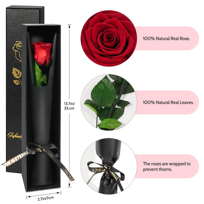 Yamonic Preserved Flowers Rose Gifts for Women Mom,Mothers Day Rose Flower Gifts for Mom,Real Flower Birthday Mom Gifts for Grandma,Wife,Girlfriend Gifts for Christmas,Valentine's Day,Anniversary(Red) 🍁 All In One Marketplace Canada