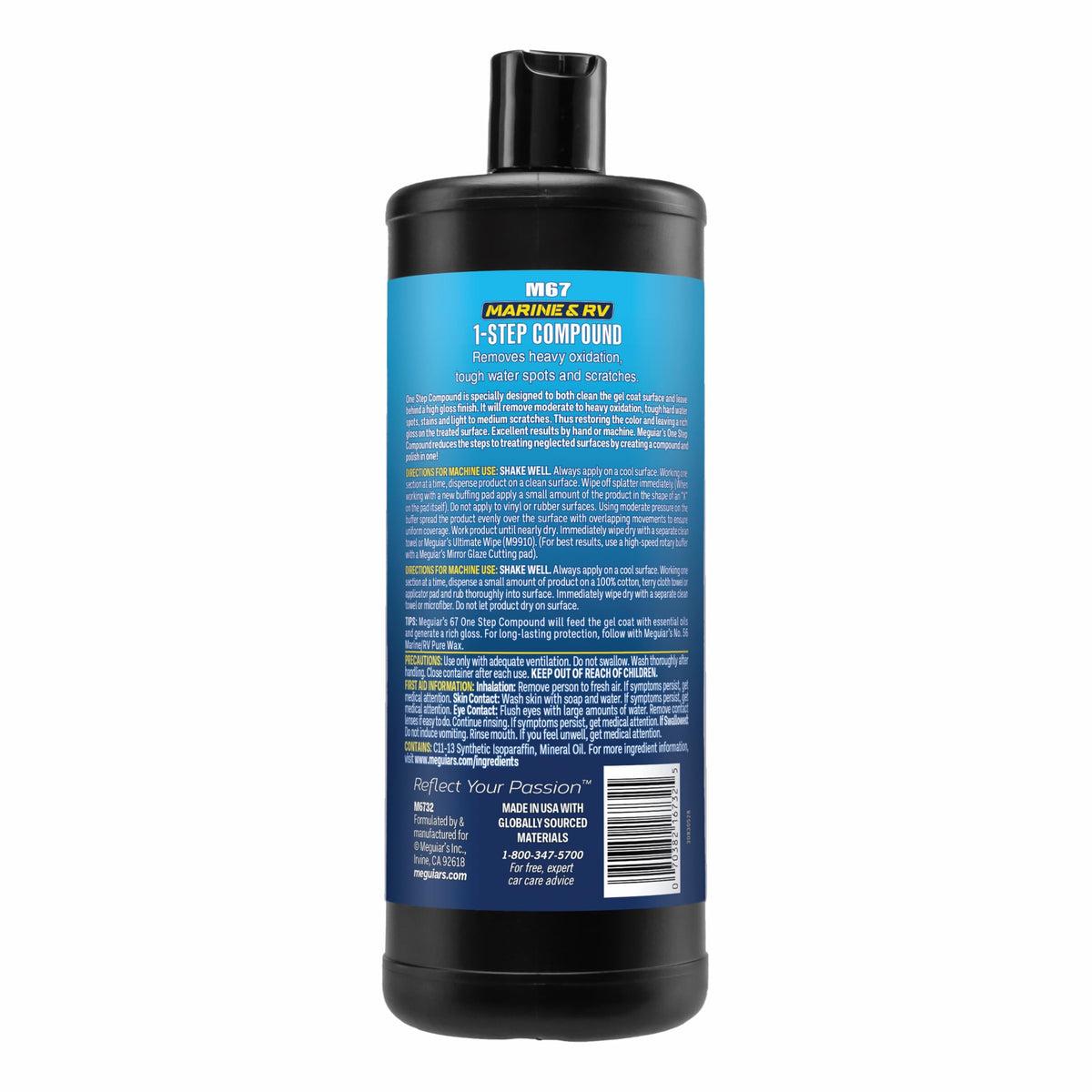 Meguiar's M6732 Marine/RV One Step Compound - 32 oz.